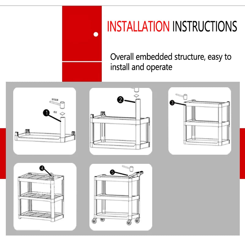 Rolling Detailing Storage Trolley