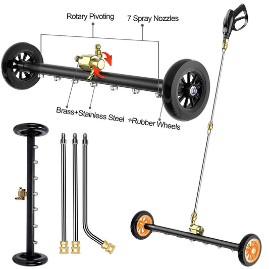 22″ High-Pressure Undercarriage Washer (5000 PSI)